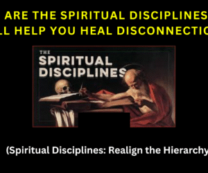 WHAT ARE THE SPIRITUAL DISCIPLINES THAT WILL HELP YOU HEAL DISCONNECTION? (Spiritual Disciplines: Realign the Hierarchy)