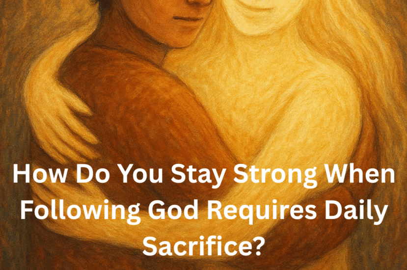 How Do You Stay Strong When Following God Requires Daily Sacrifice?