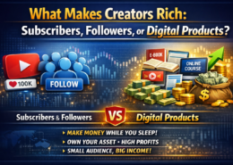 What Makes Creators Rich: Subscribers, Followers, or Digital Products?